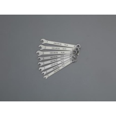 【EA614CT】8本組 片目片口スパナ(薄型・ステンレス製)