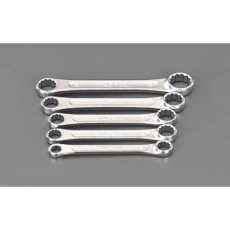 【EA616CB-50】5本組/8-17mm 両口めがねレンチ(ショートサイズ)