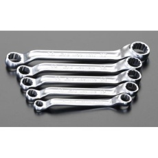 【EA616DE】5本組/8-17mm 両口めがねレンチ(ショート)