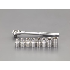 【EA617CC-30】1/2’’DR/8-19mm(ステンレス製)ソケットレンチセット