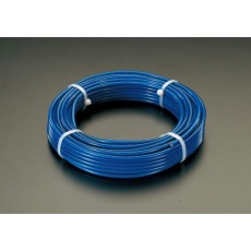 【EA628SM-42】4/6mmx 20m/6x 7 ワイヤーロープ(スチール製・PVCコート)
