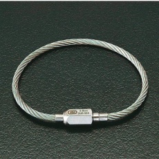 【EA638JA-107】3.0× 385mm ワイヤーキャッチ(ステンレス製)