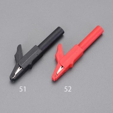 【EA707NC-51】ワニ口クリップ(黒)