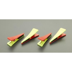 【EA720ME-44】60・64mm幅ロッド用(赤/黄ポイントクリップ/4個入)