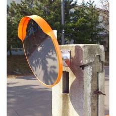 【EA724ZY-101】φ600mm 凸面ミラー(丸型・壁面用/ステンレス製)