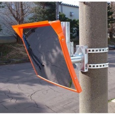 【EA724ZY-16】500x600mm 凸面ミラー(角型・電柱用/アクリル製)