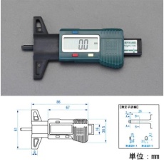 【EA725F-70】25mm デプスゲージ(デジタル)