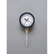 【EA729PA-12】0- 120℃/0-0.6MPa/φ 88mm 水高計(立型)