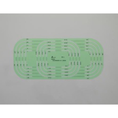 【EA736MB-27】R0.5-38.0mm コーナー定規