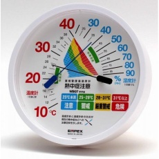 【EA742MK-53】φ120mm 熱中症指数計(温湿度計付/防雨型)
