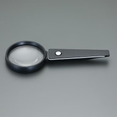 【EA756FC-8】x2.0/90mm ハンドルーペ(LEDライト付)