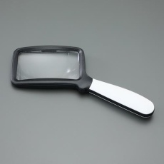 【EA756MH-12】x2.0/105x60mm ルーペ(LEDライト付・折畳式)