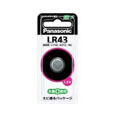 【EA758YF-3】(LR43)1.5V アルカリボタン電池