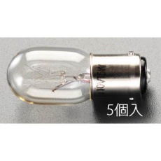 【EA758ZA-65】220V/5.0W/Wピン 中ナツメ球(5個)