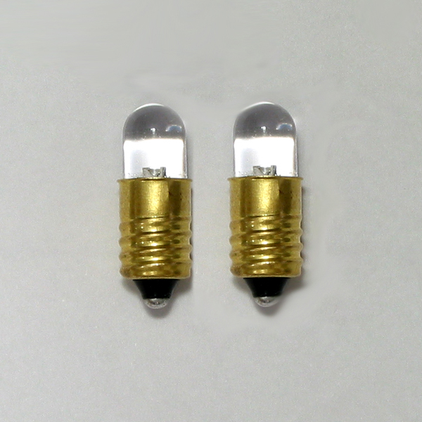 【LK-8WM2-1.5V】超高輝度電球形LED(電球色・8mm・1.5V用・2個入)