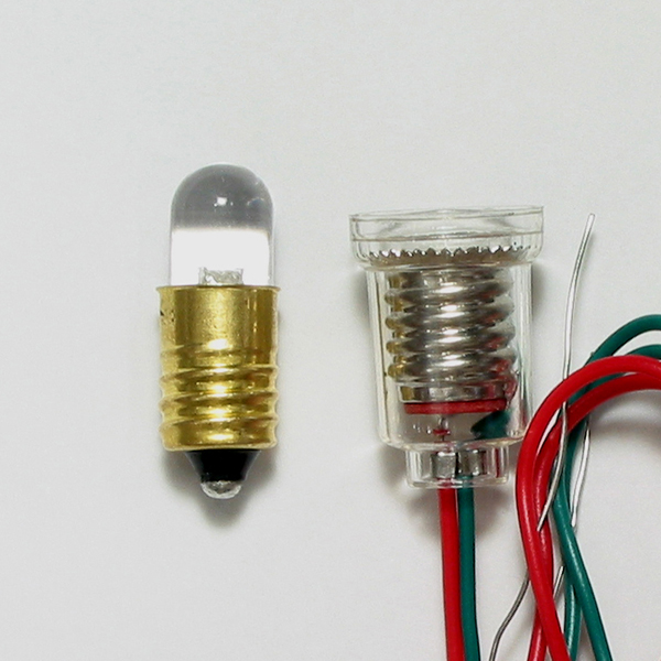 【LK-8BL-1.5V】超高輝度電球形LED(青色・8mm・1.5V用)