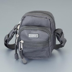 【EA759ZA-201】89×38×153mm カメラポーチ(黒/ショルダーストラップ付)