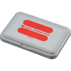 【EA762AE-11】118.5× 80× 6mm[赤]スタンプ台(水性インク)