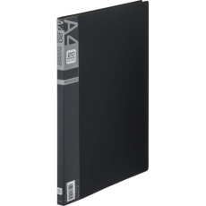 【EA762CC-70】A4/S型 クリアーブック(20枚/黒)