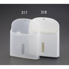 【EA762FG-318】333×269×51mm マグネットポケット(ホワイト)
