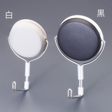 【EA762FG-802】113× 66× 50mm マグネットフック(回転式/黒)