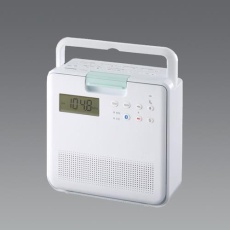 【EA763BB-36A】145×63×150mm防水ラジオ(FM/AM/CD/CD-R/RW)
