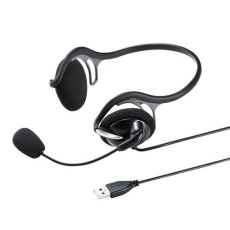【EA763BC-56】2.1m USBヘッドセット(ネックバンドタイプ)