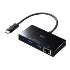 【EA764AD-62】[2ポート+LAN+USB PD]USB3.0ハブ(Type-C)