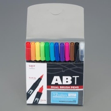 【EA765MH-53】12本 水性マーカーセット(太/細両用)