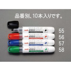 【EA765MJ-55】[黒]ホワイトボードマーカー(10本)