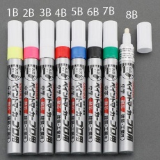 【EA765MV-6B】[黒/中字]油性ペイントマーカー(工業用/10本)