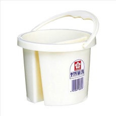 【EA765MV-717】φ140×110mm 筆洗バケット(2槽)