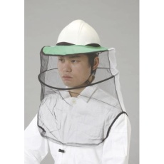 【EA768H-2】440×340×340mm 防蜂ネット(ヘルメット取付型)