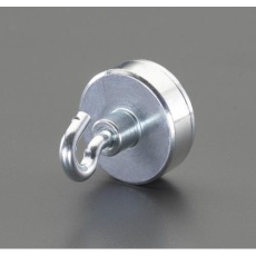 【EA781EX-1】φ10×4.5mm/25N 強力マグネット(フック付)
