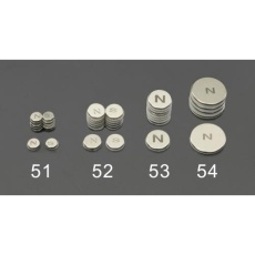 【EA781GA-51】φ6.4×1.5mm マグネットディスク(粘着付/N・S各6個)