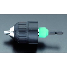 【EA801-7】10mm ドリルチャック(キーレス/六角軸)