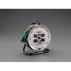 【EA815BK-10EA】AC125V/15A/10m コードリール(温度センサー・接地付)