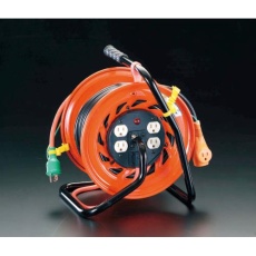 【EA815DA-12】AC125V/15A/30m コンセント固定リール(元置型アース付)