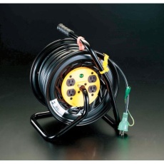 【EA815DA-2】AC125V/22A/30m コンセント固定リール(アース付)
