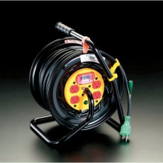 【EA815DA-4】AC125V/22A/30m コンセント固定リール(過負荷遮断)