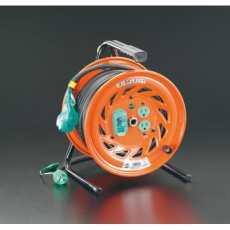 【EA815DT-6】AC125V/32A/30m 手元リール(極太/漏電遮断)