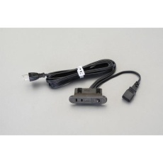 【EA815HS-1】AC125V/15Ax2m コンセント(埋め込み・スイッチ付/茶)