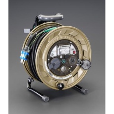 【EA815MS-30】AC125V/15A/30m メタルセンサーリール(漏電遮断器付)