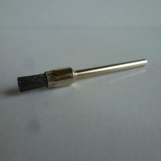 【EA819BN-132】6mm/3mm軸 軸付ミニブラシ(エンド型/真鍮)