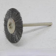 【EA819BN-333】28mm/3.0mm軸 軸付ブラシ(平型/ナイロン製)