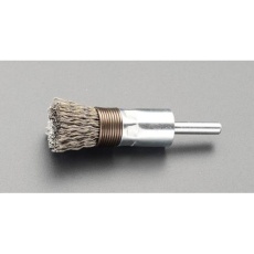 【EA819BT-27】18mm/6.0mm軸 軸付ブラシ(エンド型 ステンレス製)