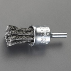 【EA819BV-120】20.0mm/6.35mm軸 エンド型軸付ブラシ(スチール製)