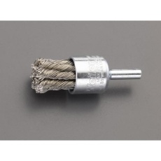 【EA819BV-61C】19mm/6.4mm軸 エンド型軸付ブラシ(ステンレス製)