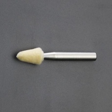 【EA819GB-278】10x15mm/6mm軸 軸付フェルトバフ(ハード)