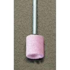 【EA819HR-41】13×13mm/3mm軸 軸付砥石(赤 2本)